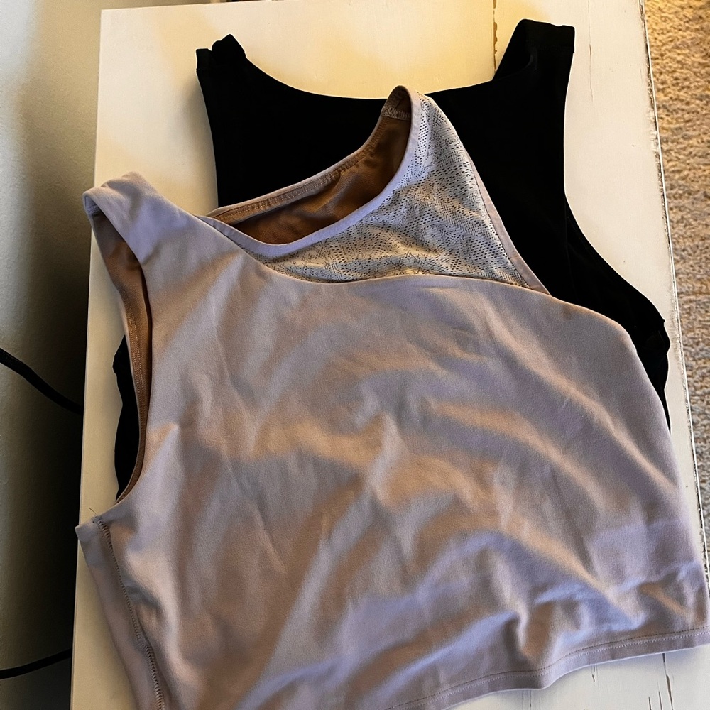 Athleta Women's Tank Tops - Black and Lavender